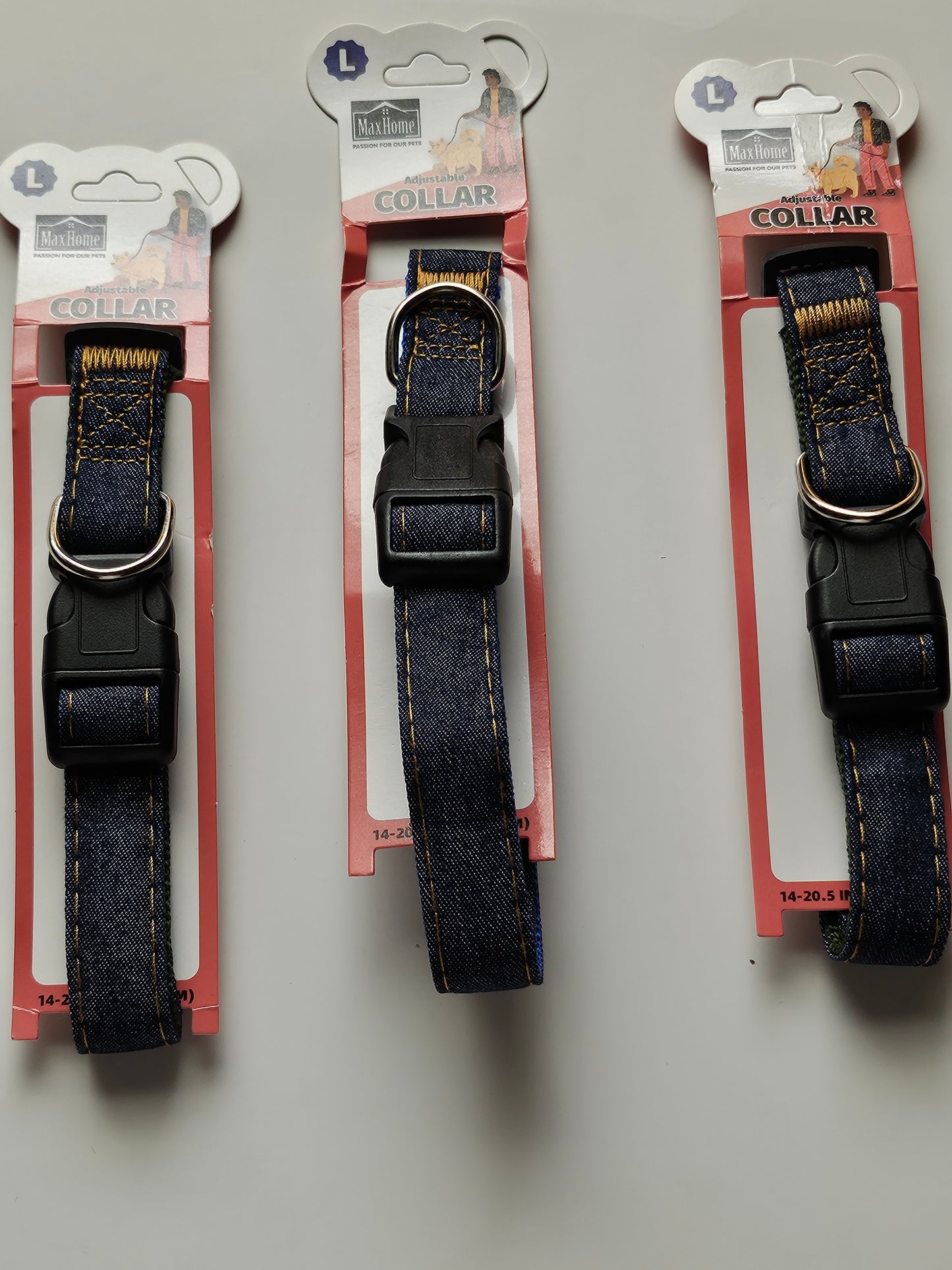 Large dog collars with quick release buckle
