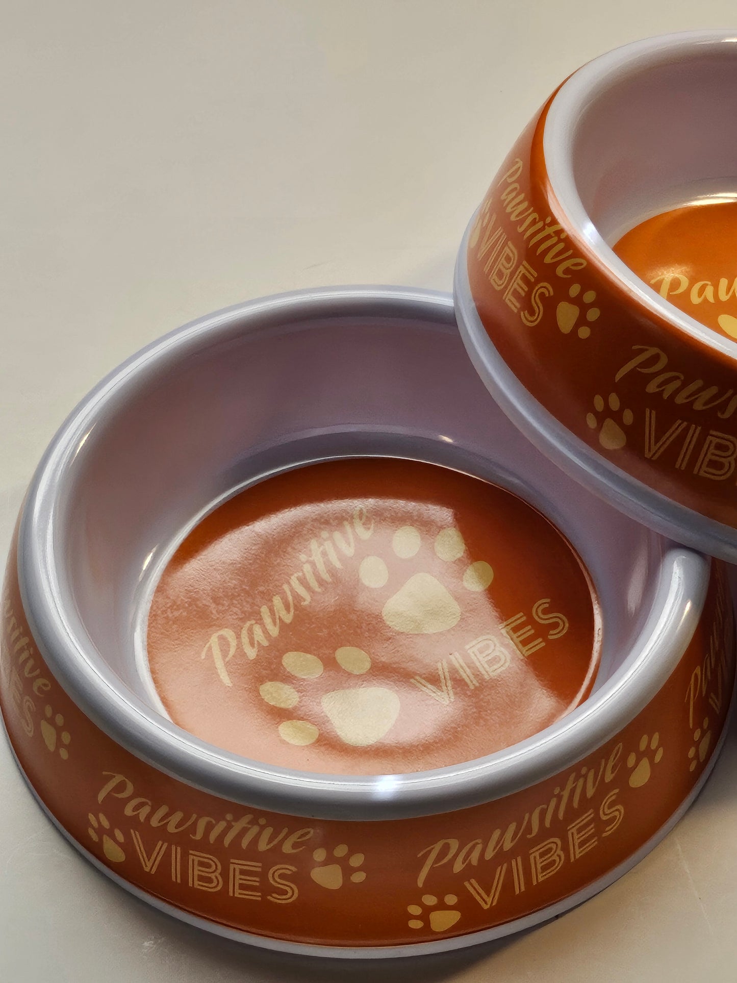 Medium pet feeding bowls a set of 2.