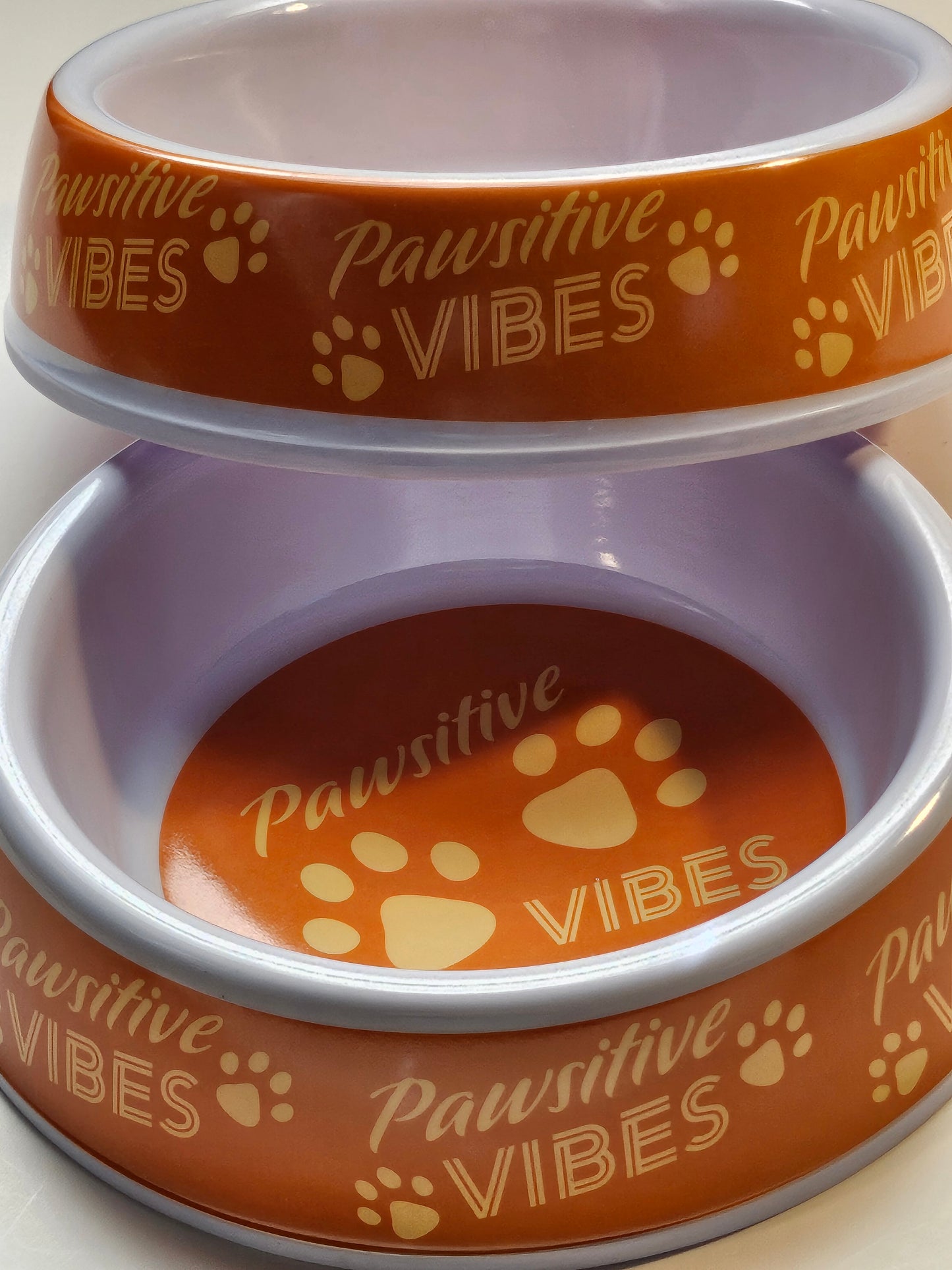 Medium pet feeding bowls a set of 2.