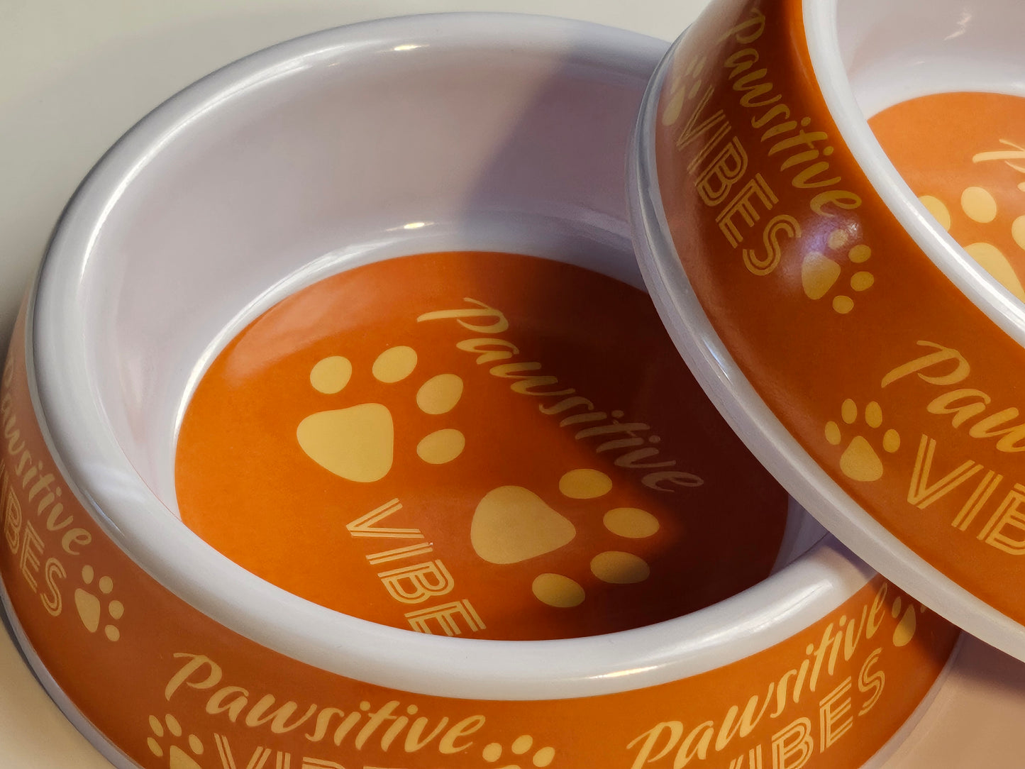 Medium pet feeding bowls a set of 2.