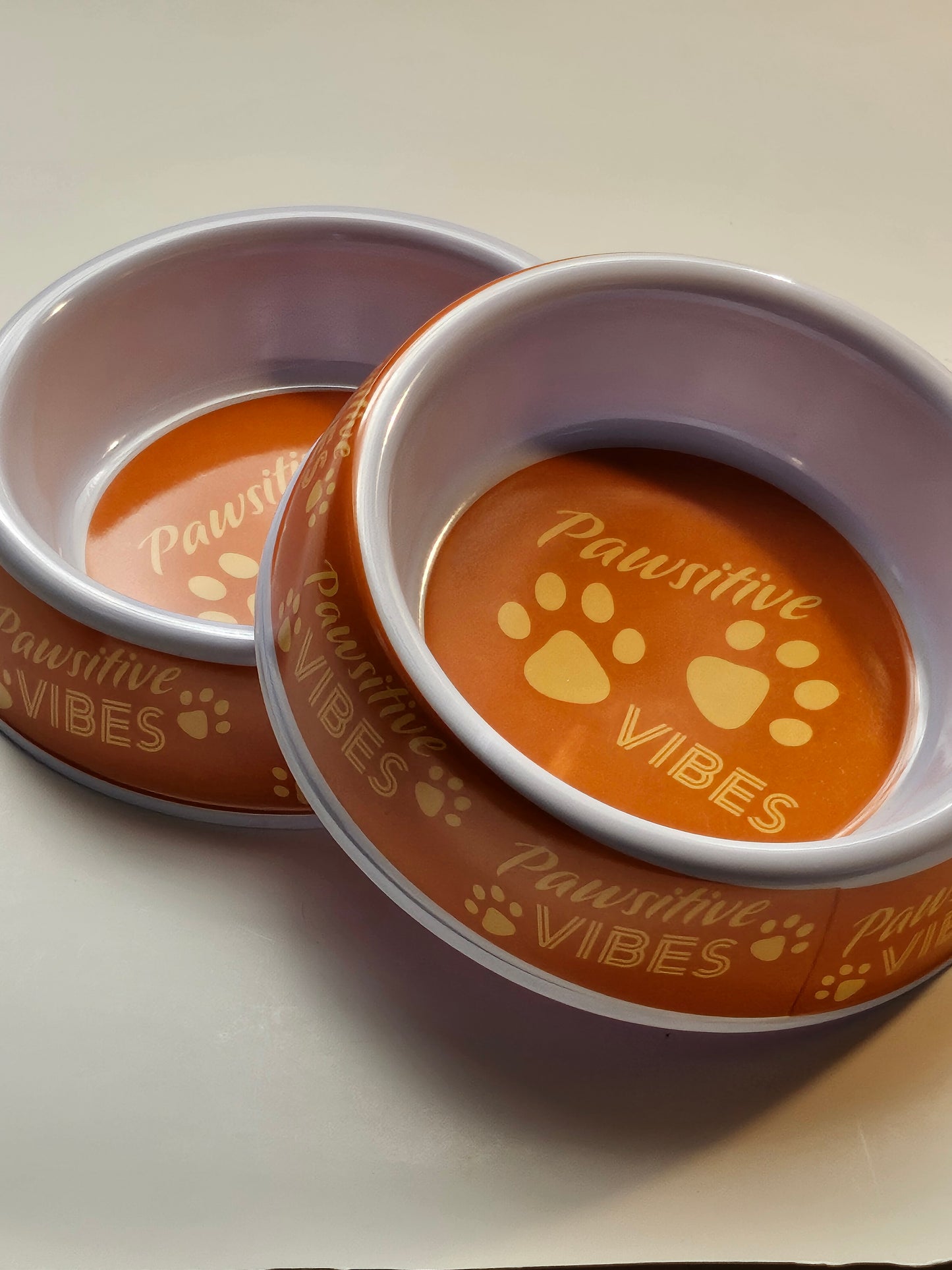 Medium pet feeding bowls a set of 2.