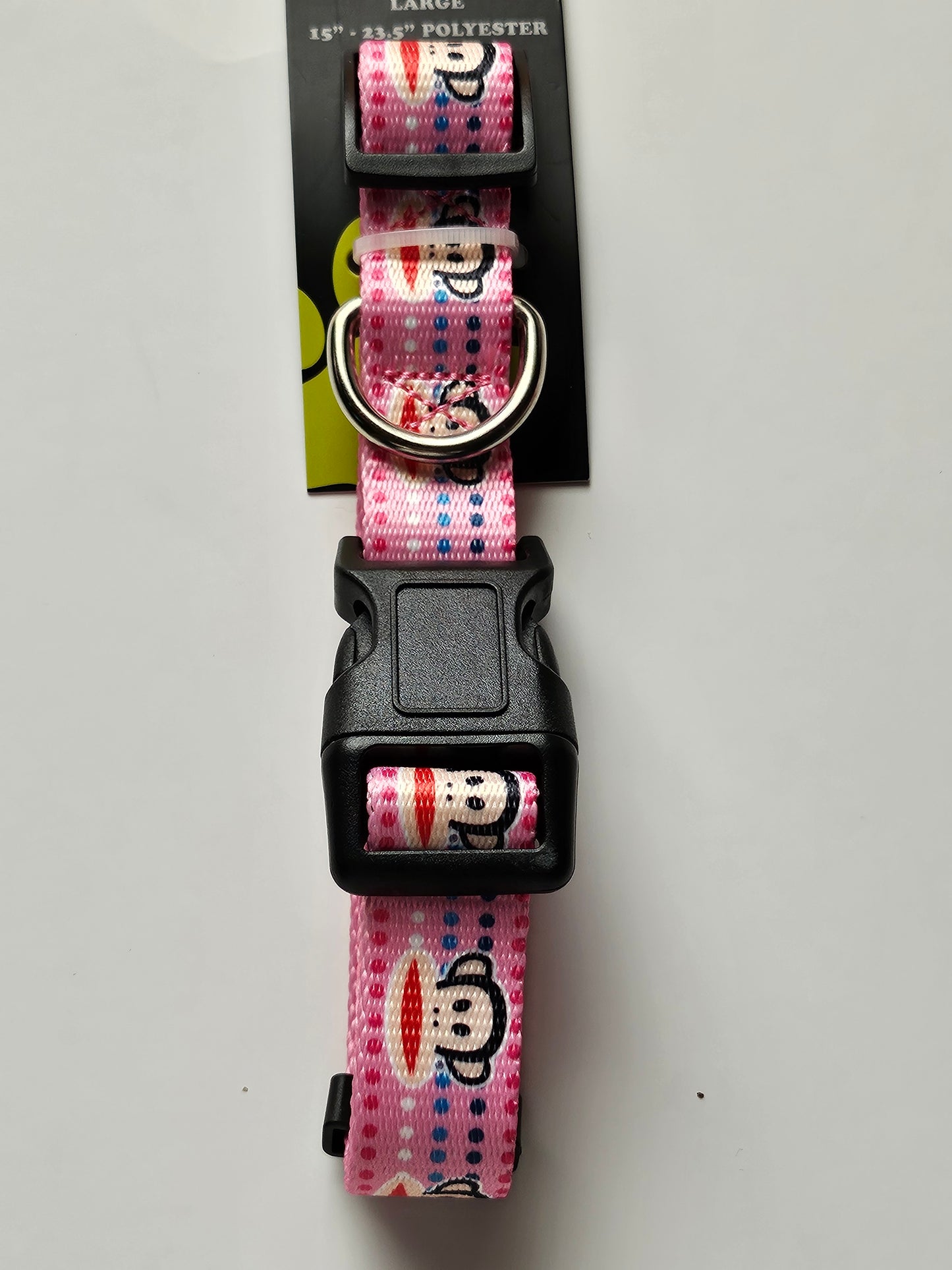 Large dog collars with quick release buckle