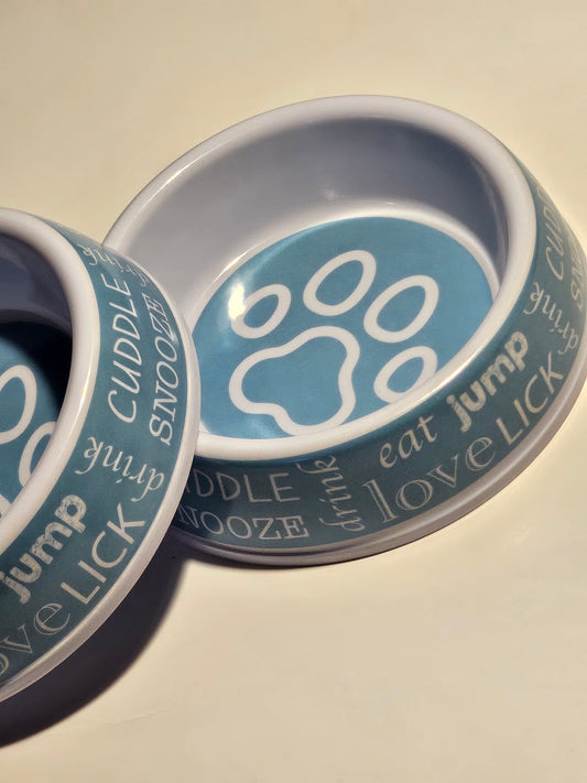 Stackable dog pet feeding bowls great for food or water medium size. 6×2